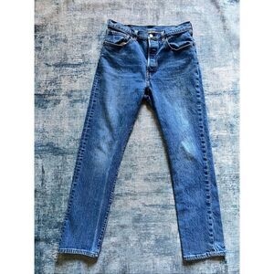 Levi's Blue 501 Original Fit Straight Leg Button Fly Jeans 31 x 30